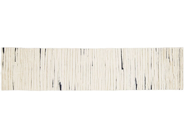 Modern Moroccan Wool Runner 3 X 12