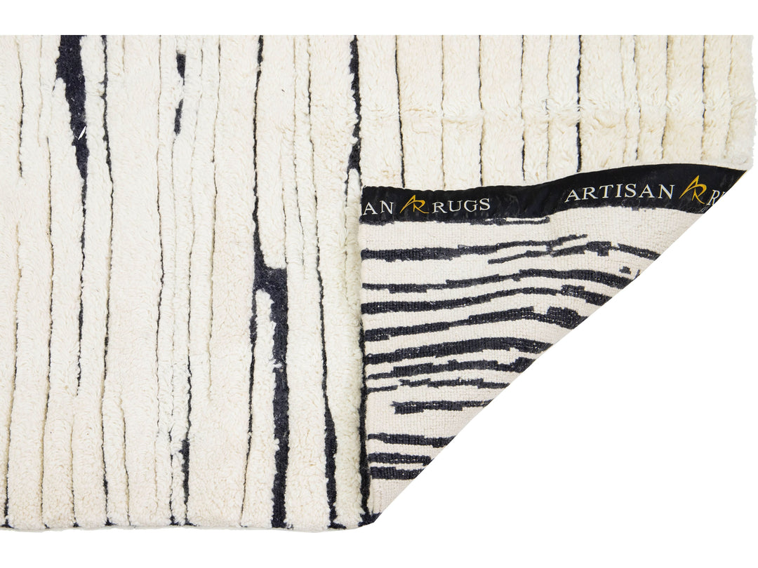 Modern Moroccan Wool Runner 3 X 29