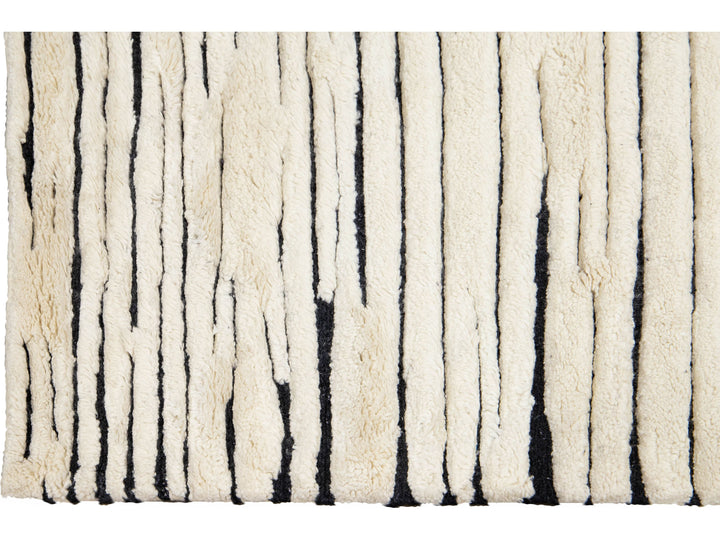 Modern Moroccan Wool Runner 3 X 29