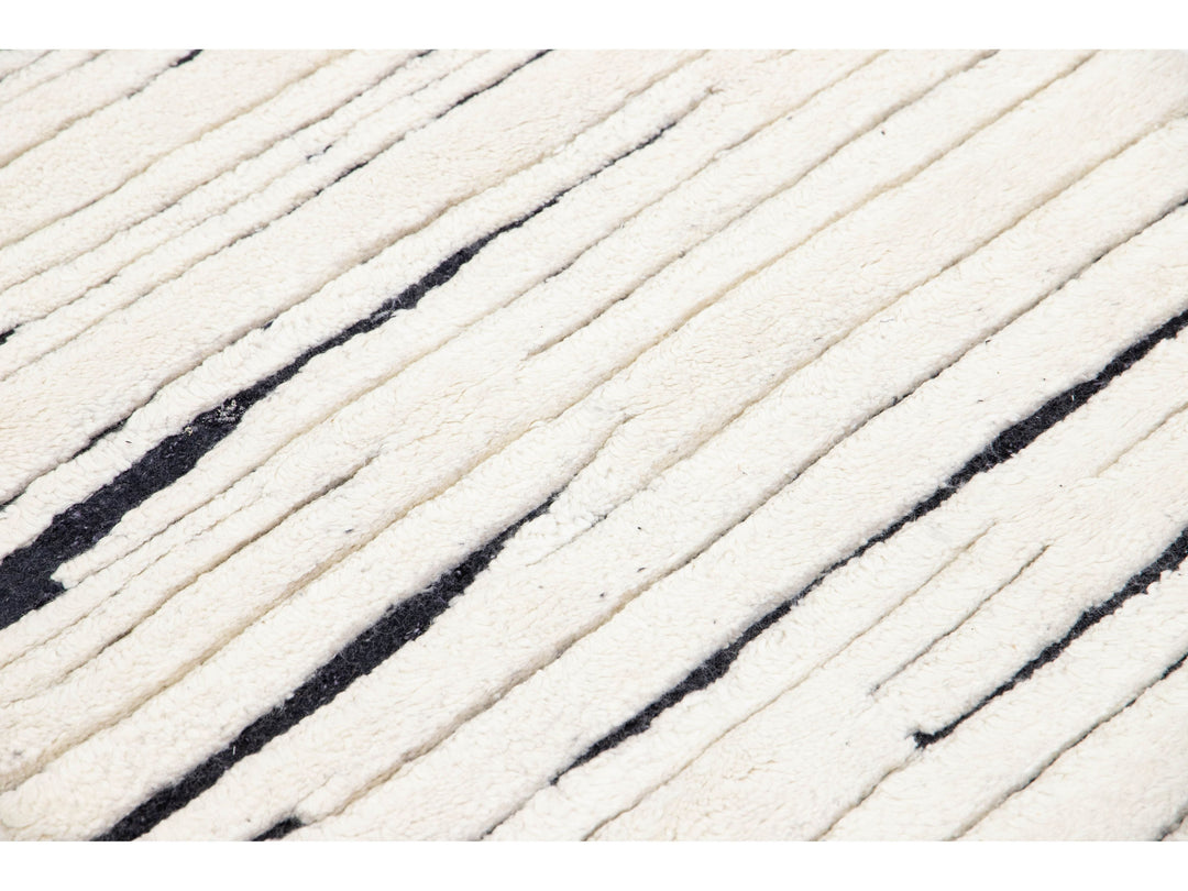 Modern Moroccan Wool Runner 3 X 29