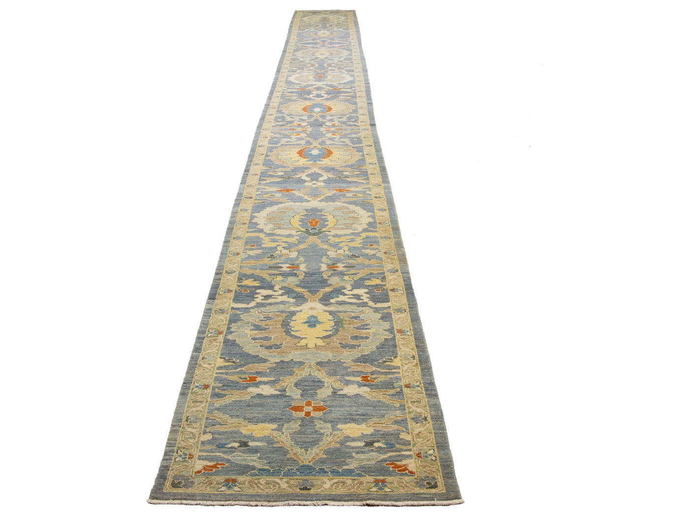 Modern Sultanabad Wool Runner 3 X 35