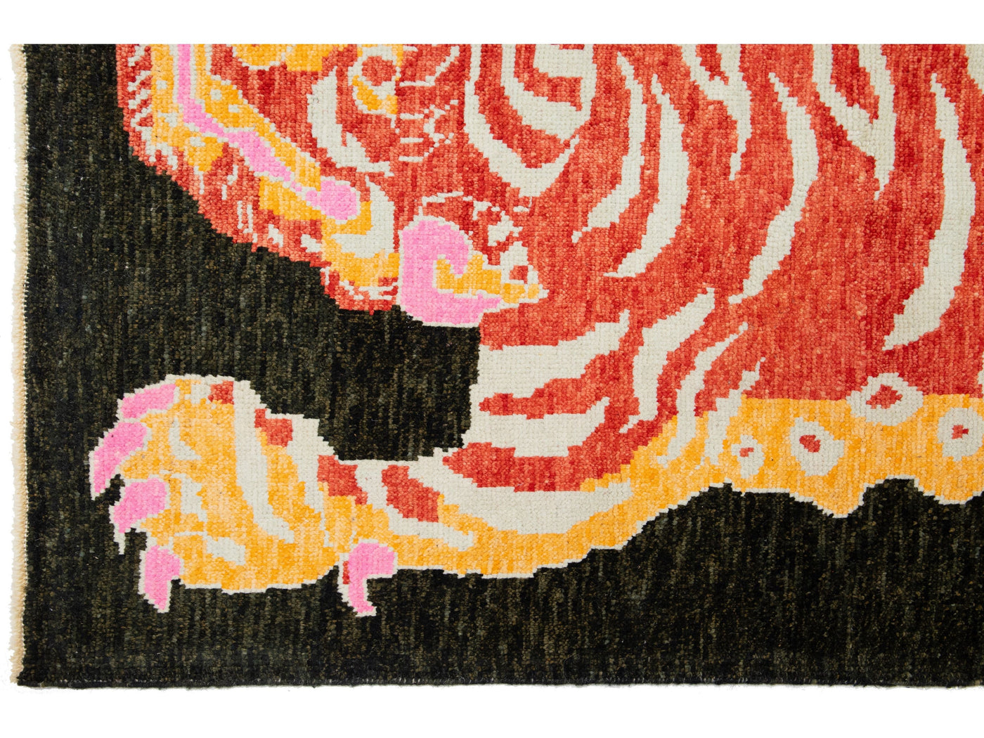 Modern Tiger Wool Rug 5 X 7