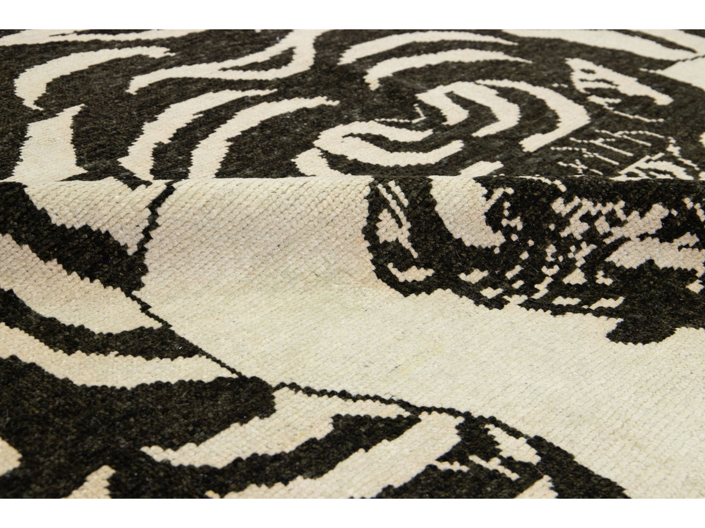 Modern Tiger Wool Rug 7 X 11