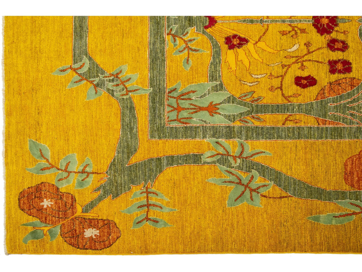 Modern Oushak Wool Rug 10 X 14
