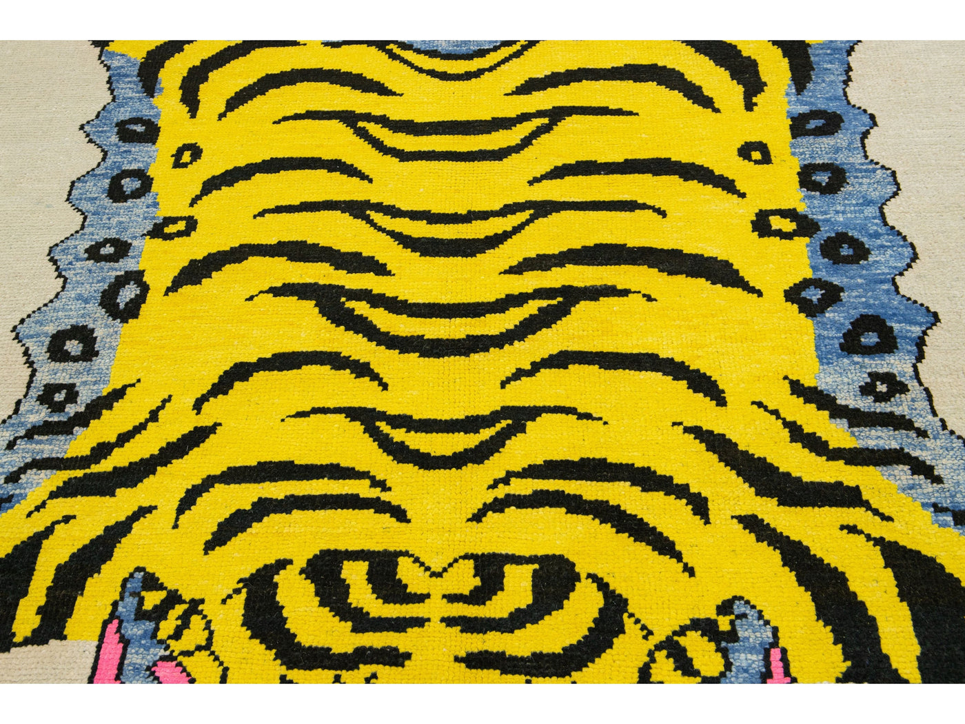 Modern Tiger Wool Rug 5 X 8