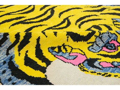 Modern Tiger Wool Rug 5 X 8