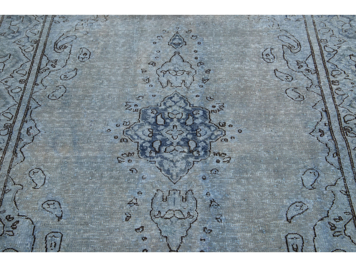 Vintage Overdyed Wool Rug 5 X 8