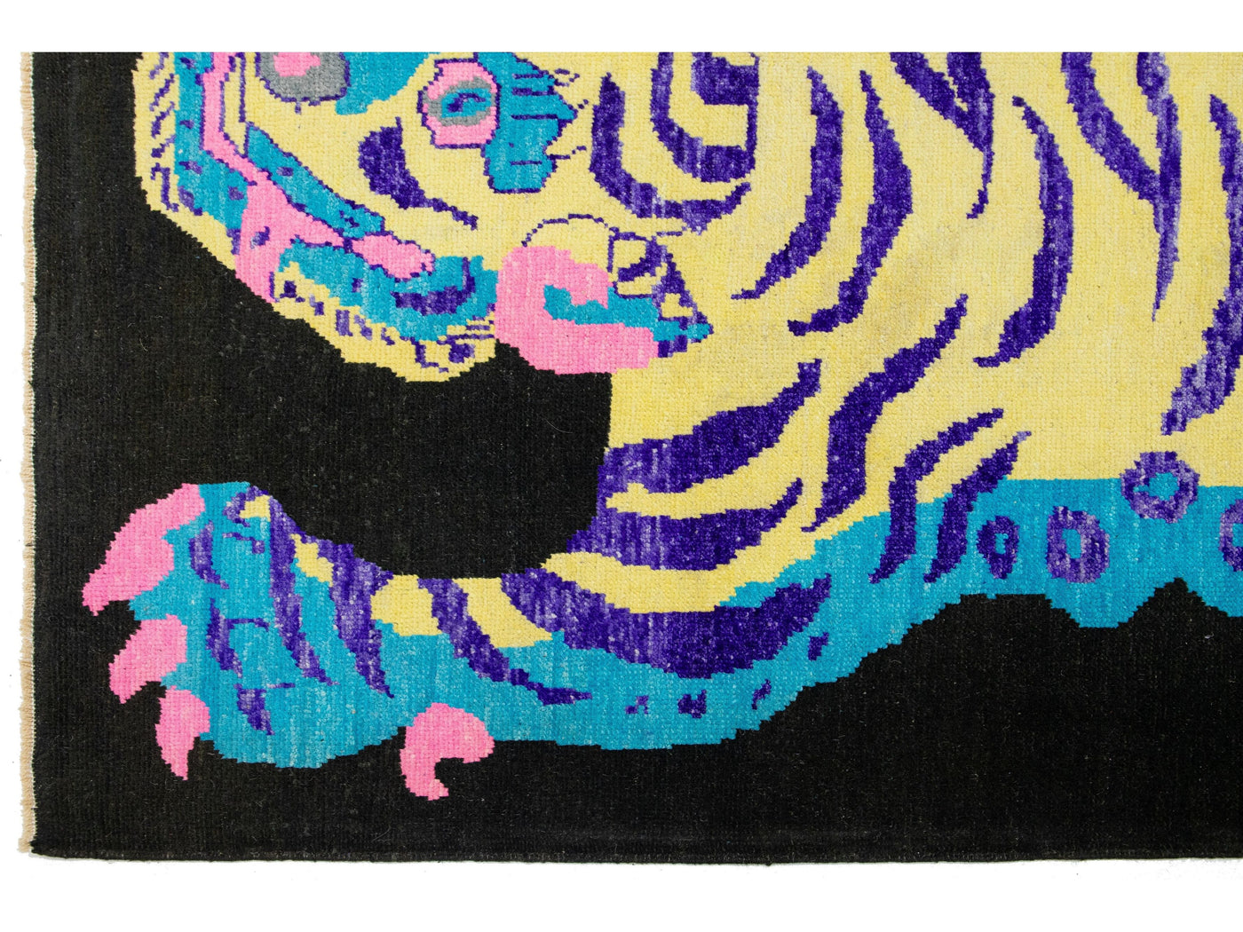 Modern Tiger Wool Rug 7 X 10