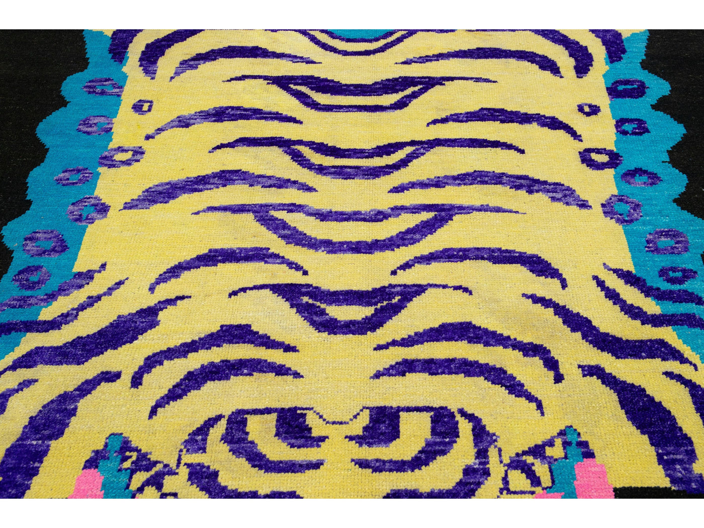 Modern Tiger Wool Rug 7 X 10