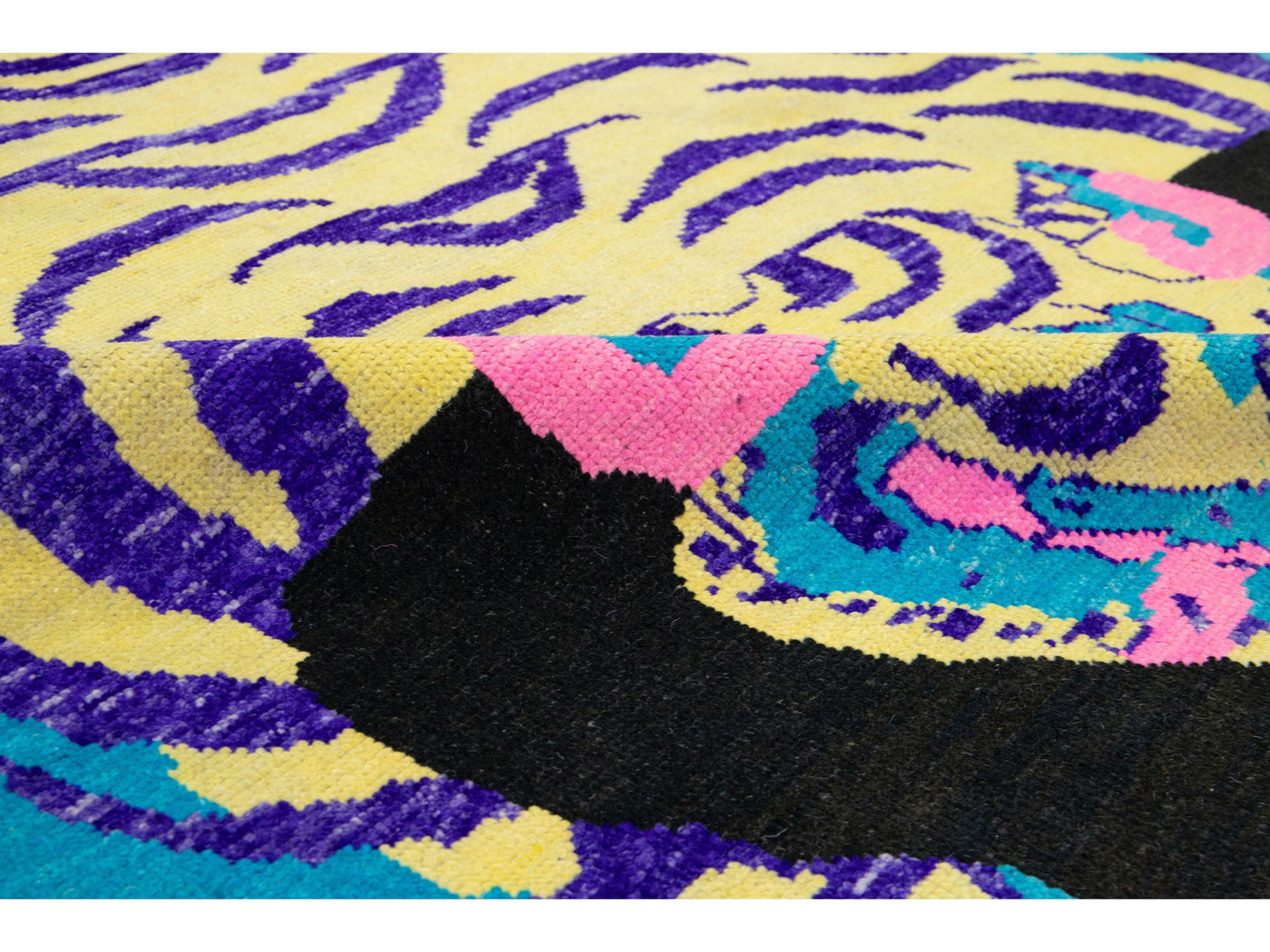 Modern Tiger Wool Rug 7 X 10