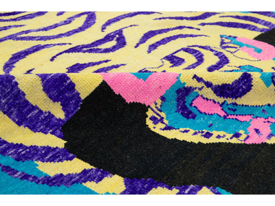 Modern Tiger Wool Rug 7 X 10