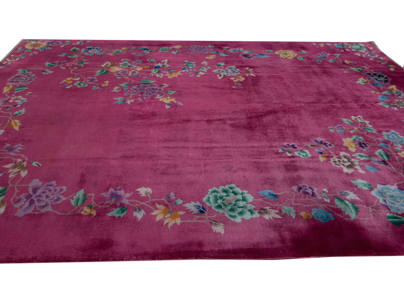 Antique Art Deco Chinese Rug 9 X 11