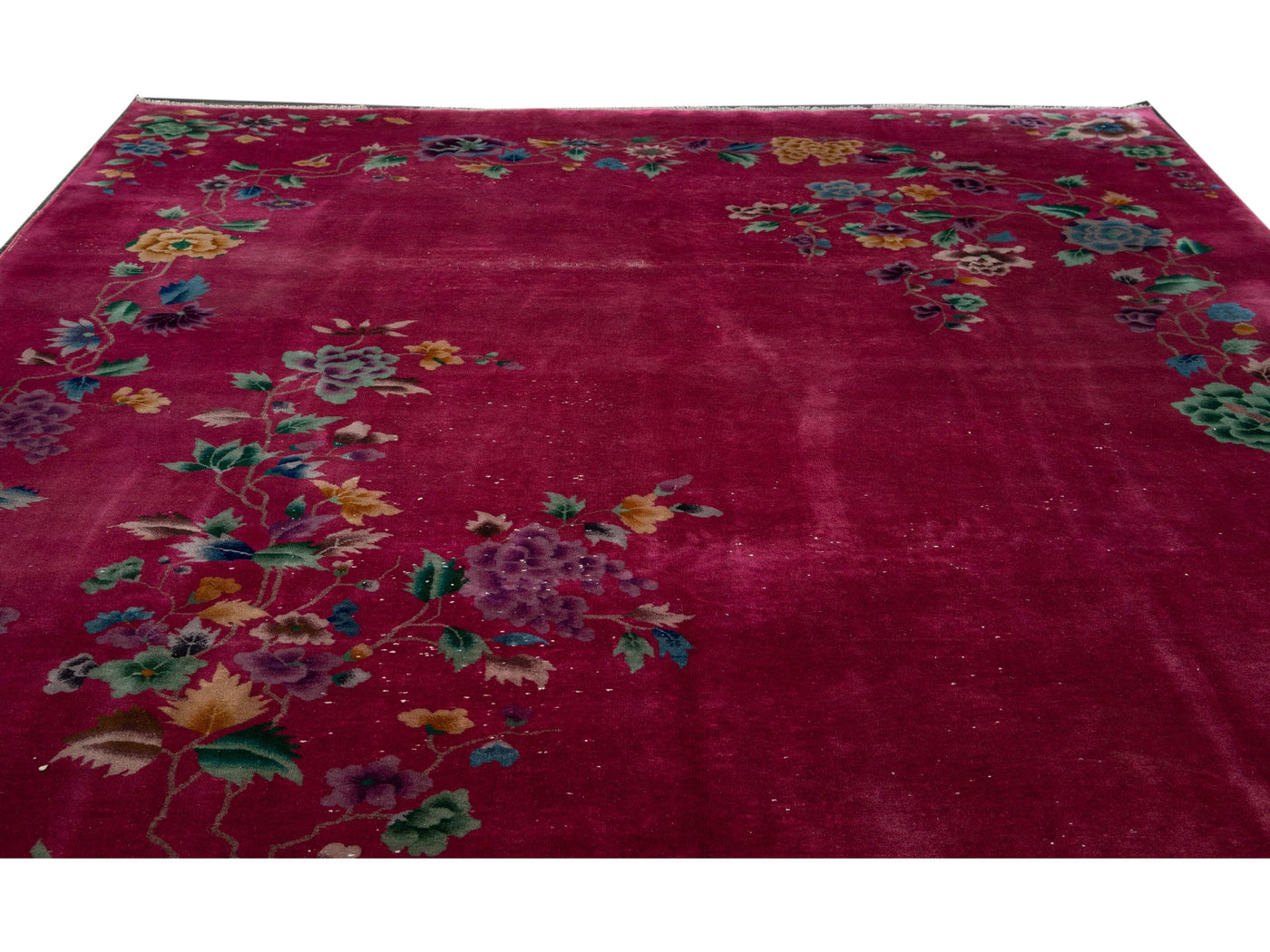 Antique Art Deco Chinese Rug 9 X 11