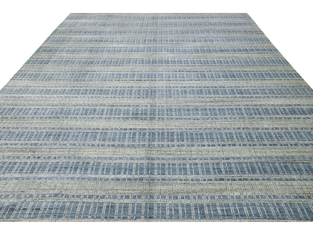 Modern Wool Rug 10 X 14
