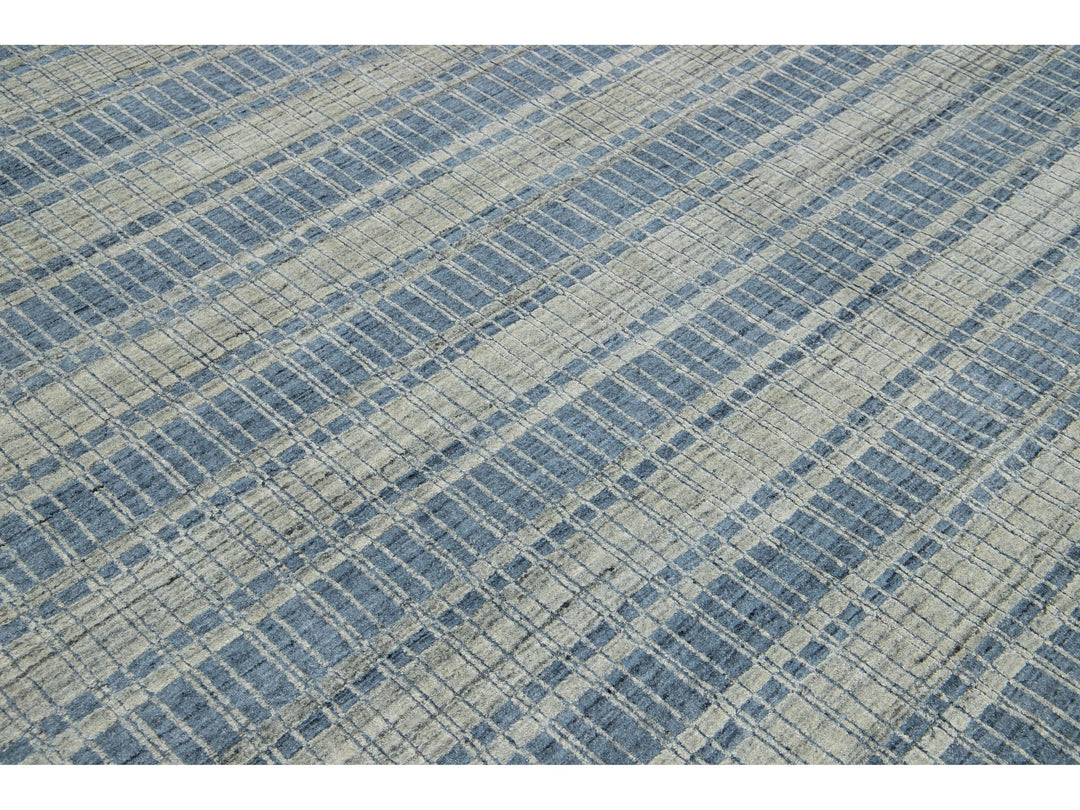 Modern Wool Rug 10 X 14