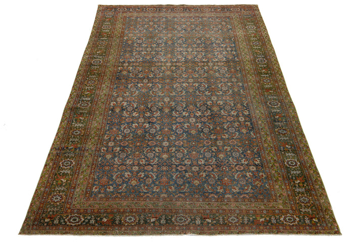Antique Malayer Wool Rug 7 X 12