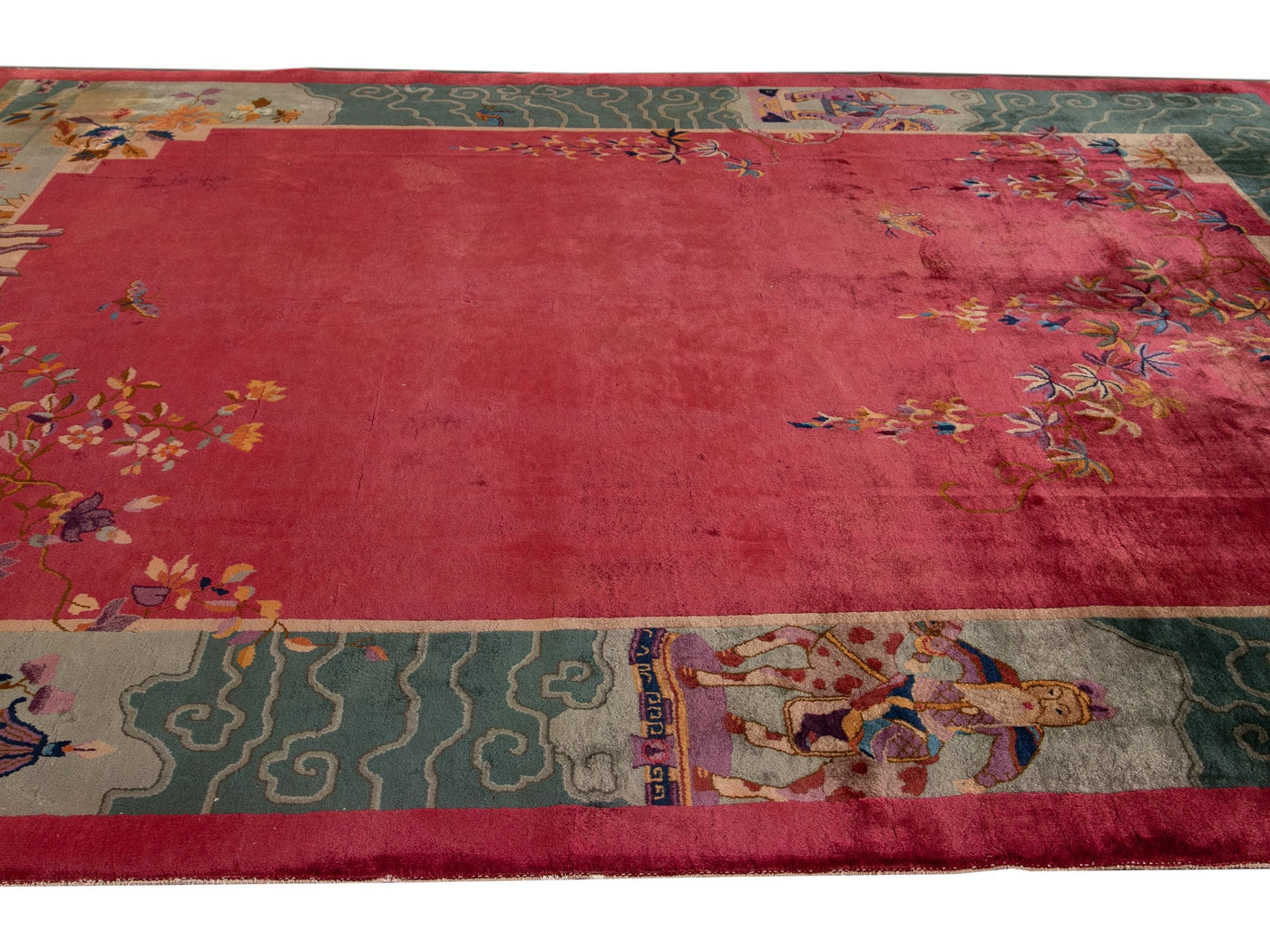 Antique Art Deco Chinese Rug 9 X 11