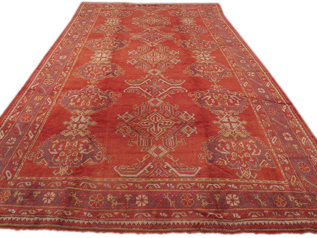 Antique Turkish Oushak Wool Rug 8 X 13