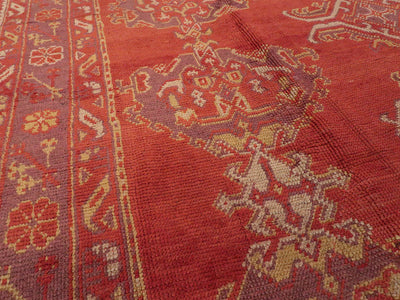 Antique Turkish Oushak Wool Rug 8 X 13