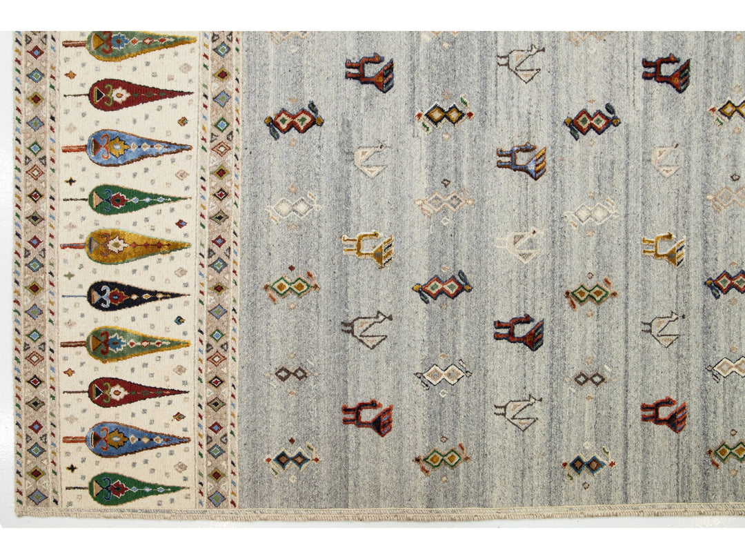 Modern Soumak Wool Rug 12 X 15