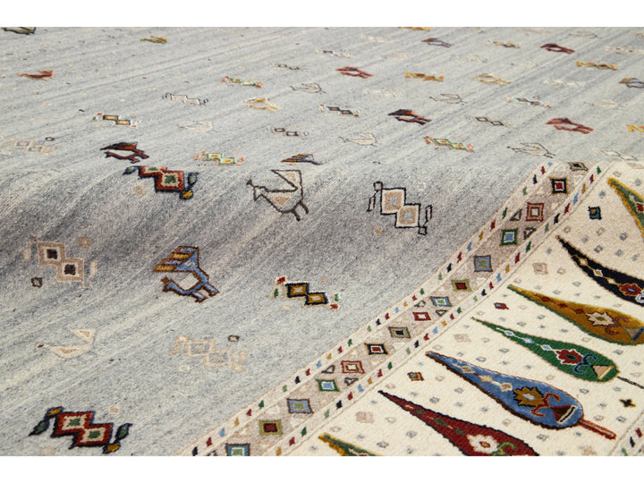 Modern Soumak Wool Rug 12 X 15