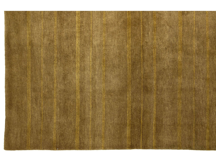 Modern Tibetan Wool and Silk Rug 9 X 9