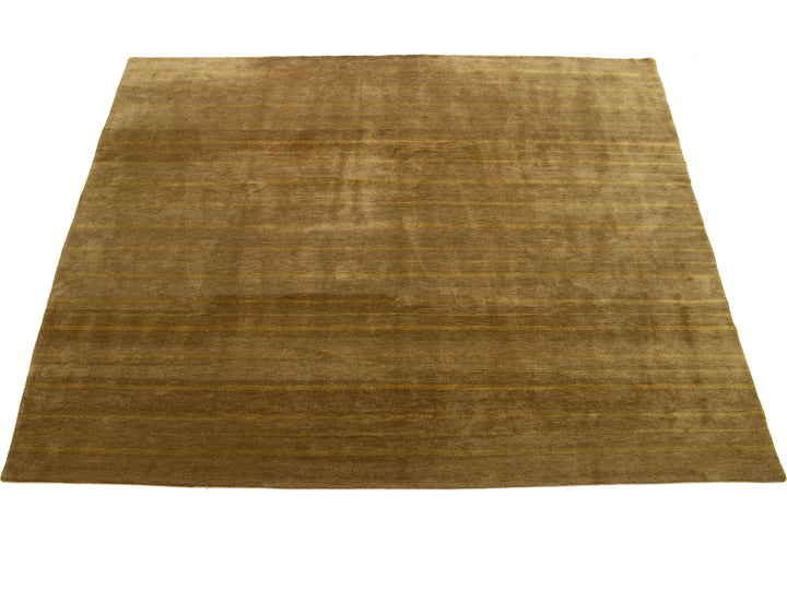 Modern Tibetan Wool and Silk Rug 9 X 9