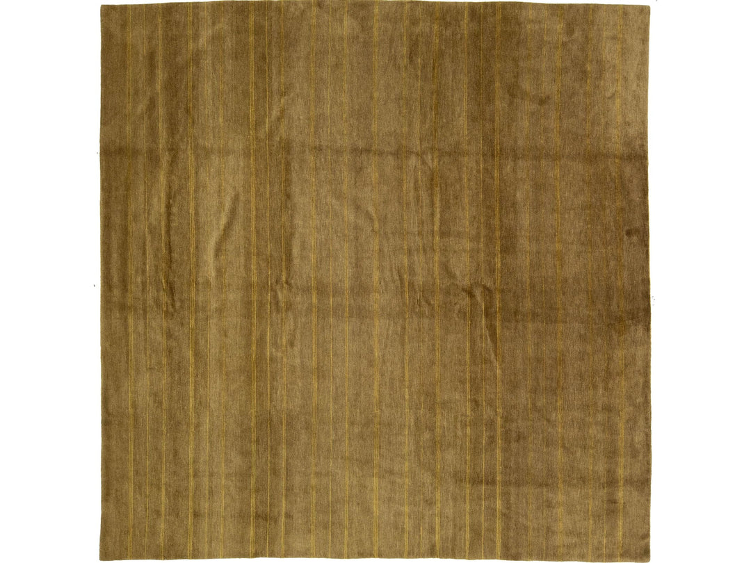 Modern Tibetan Wool and Silk Rug 9 X 9