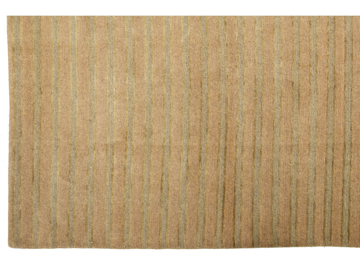 Modern Tibetan Wool and Silk Rug 9 X 9