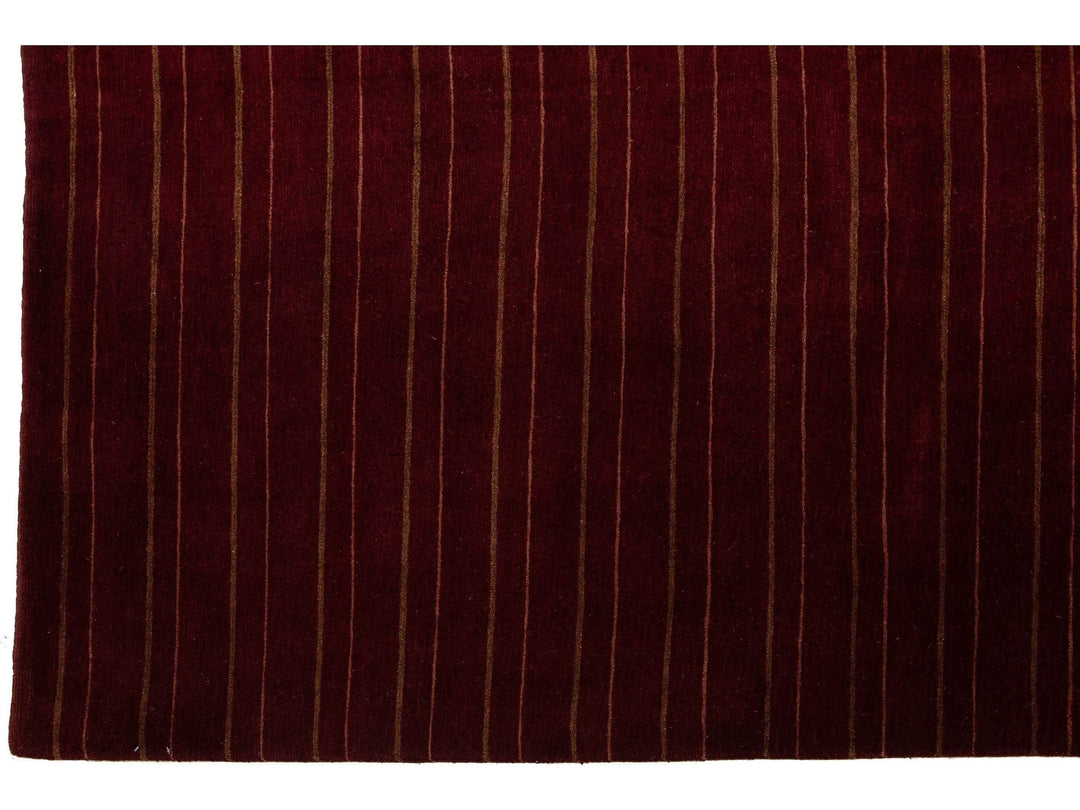 Modern Tibetan Wool and Silk Rug 10 X 13