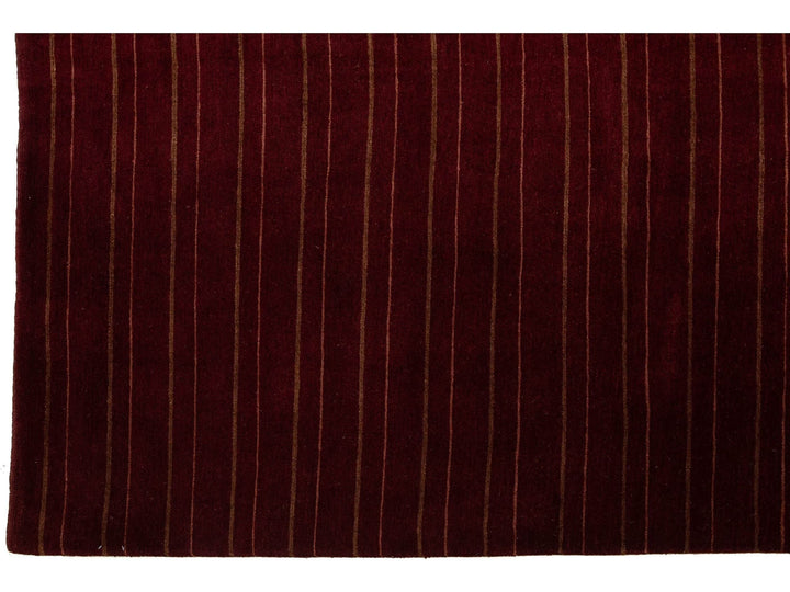 Modern Tibetan Wool and Silk Rug 10 X 13