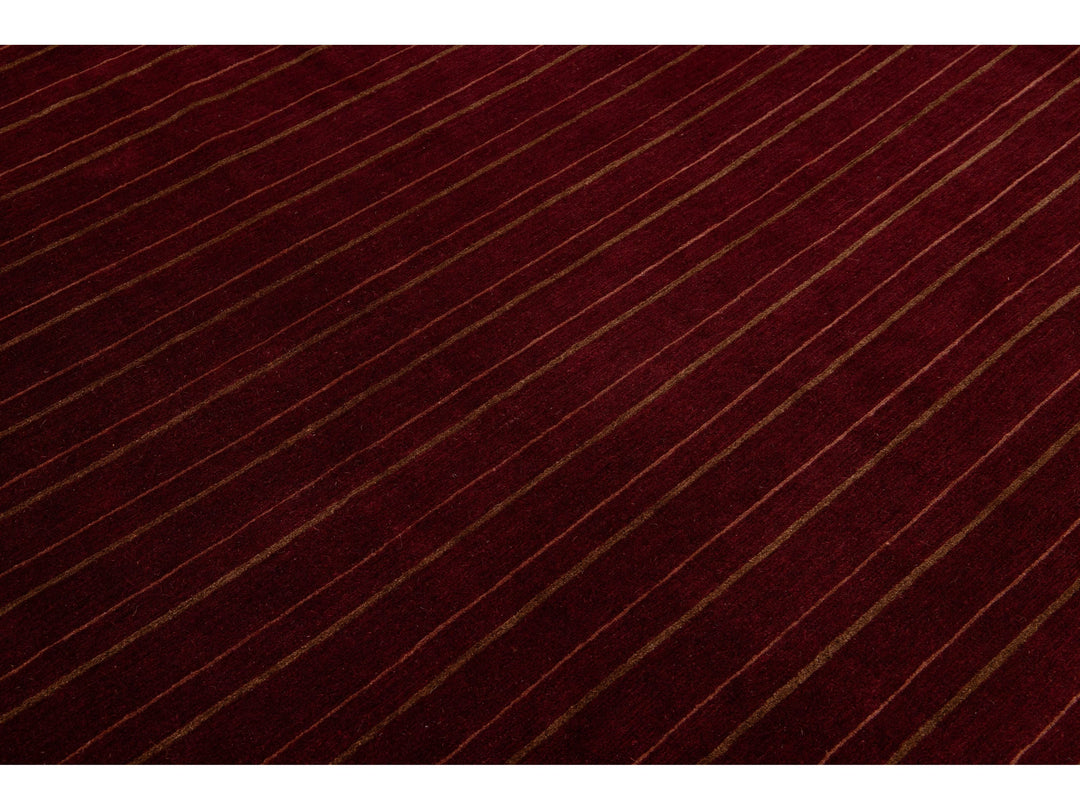 Modern Tibetan Wool and Silk Rug 10 X 13