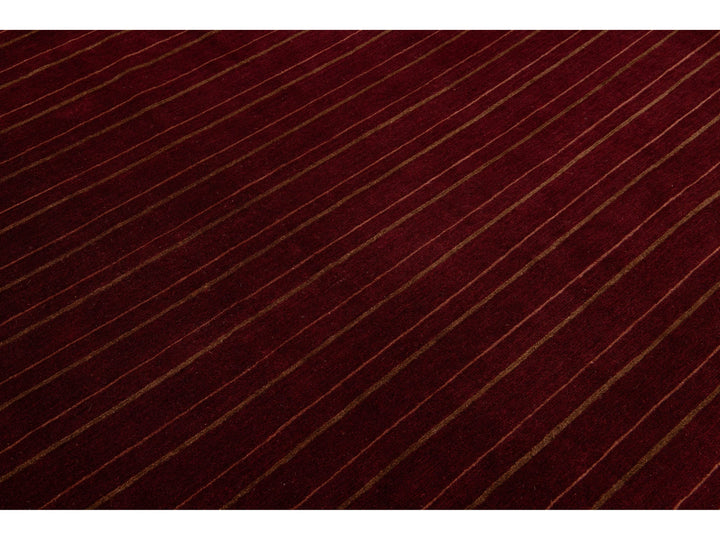 Modern Tibetan Wool and Silk Rug 10 X 13