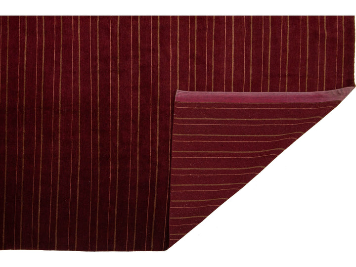 Modern Tibetan Wool and Silk Rug 10 X 13