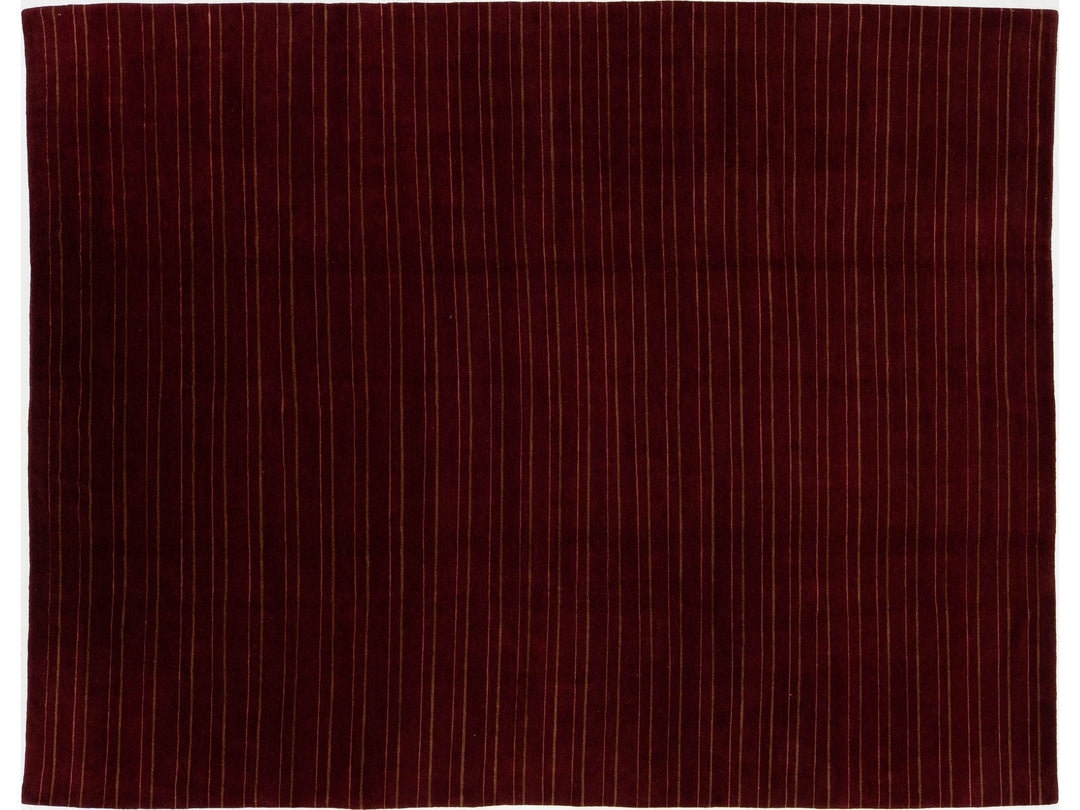 Modern Tibetan Wool and Silk Rug 10 X 13