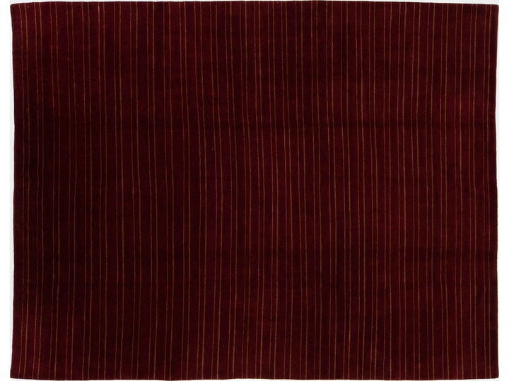 Modern Tibetan Wool and Silk Rug 10 X 13
