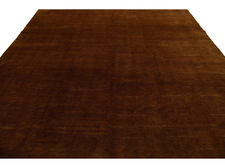 Modern Tibetan Wool and Silk Rug 9 X 9