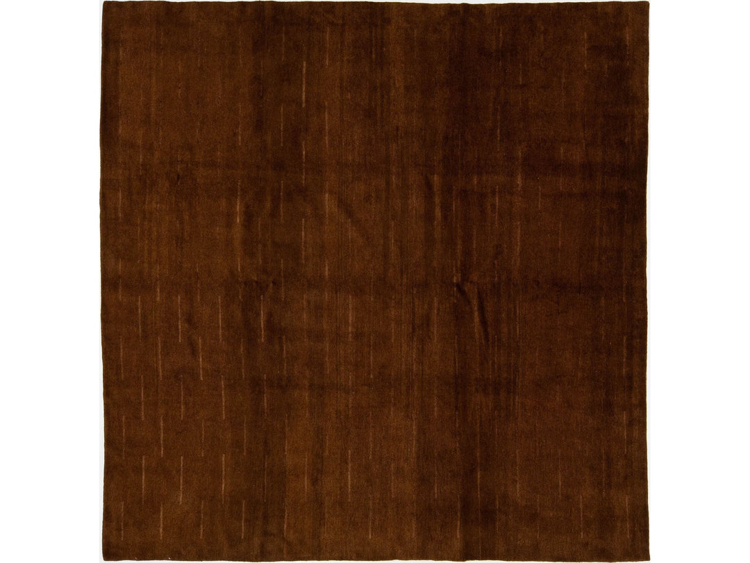 Modern Tibetan Wool and Silk Rug 9 X 9