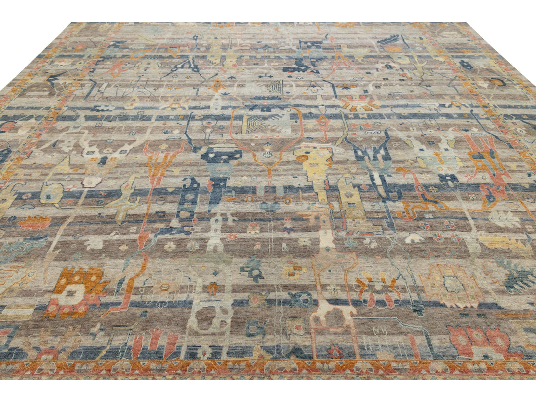 Modern Bidjar Wool Rug 12 X 15