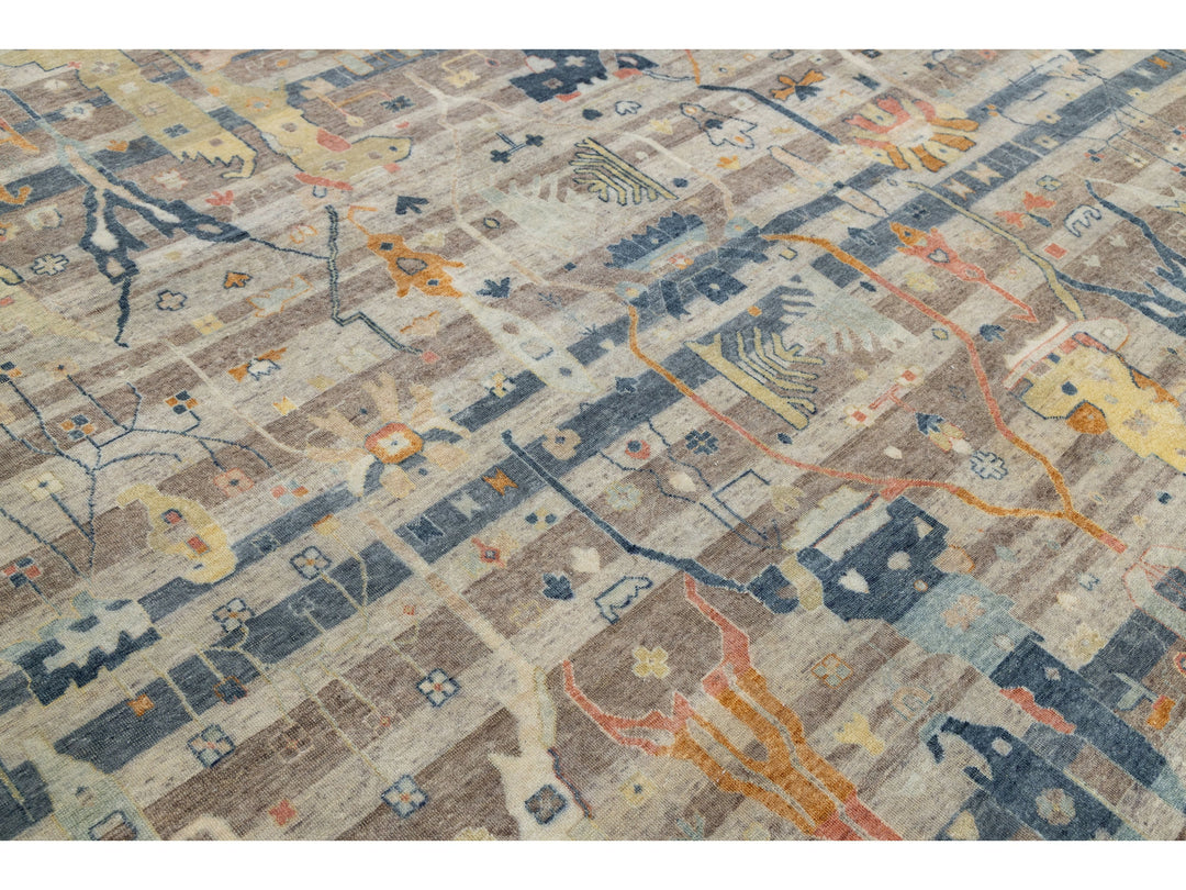 Modern Bidjar Wool Rug 12 X 15