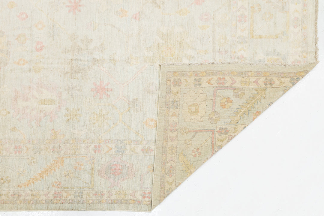 Modern Oushak Wool Rug 12 X 16