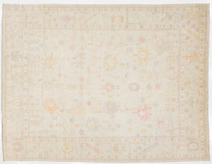 Modern Oushak Wool Rug 12 X 16