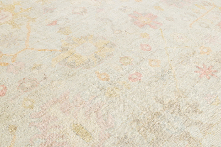 Modern Oushak Wool Rug 12 X 16