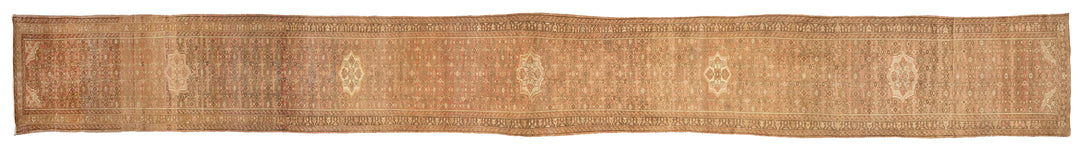 Antique Persian Malayer Wool Runner Rug 3 X 30