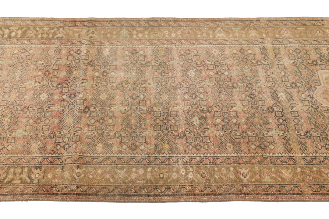 Antique Persian Malayer Wool Runner Rug 3 X 30