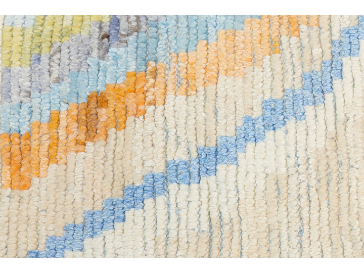Modern Moroccan Wool Rug 9 X 13