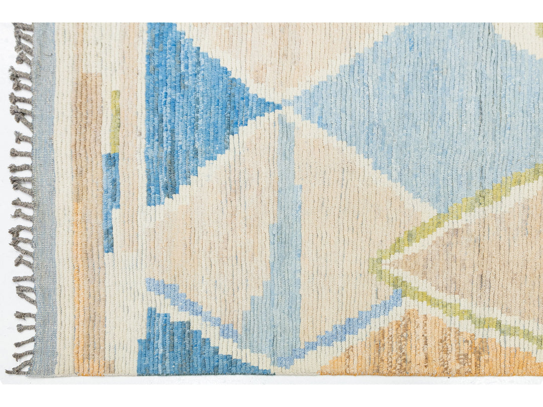 Modern Moroccan Wool Rug 9 X 13