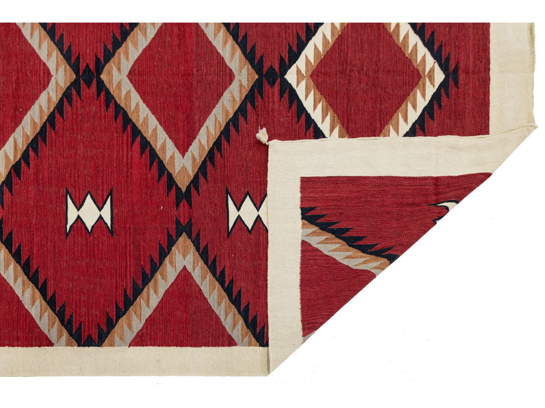 Modern Navajo Wool Rug 9 X 12