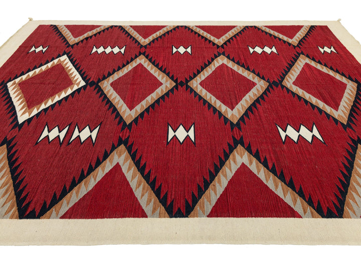 Modern Navajo Wool Rug 9 X 12