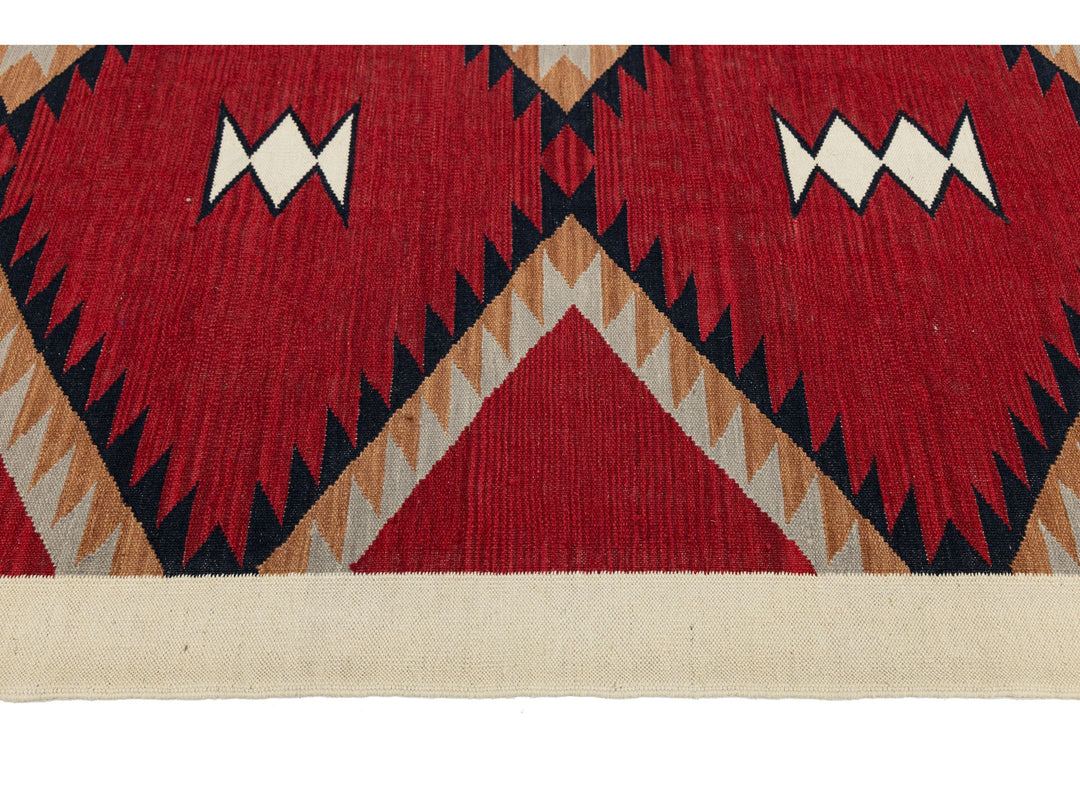 Modern Navajo Wool Rug 9 X 12